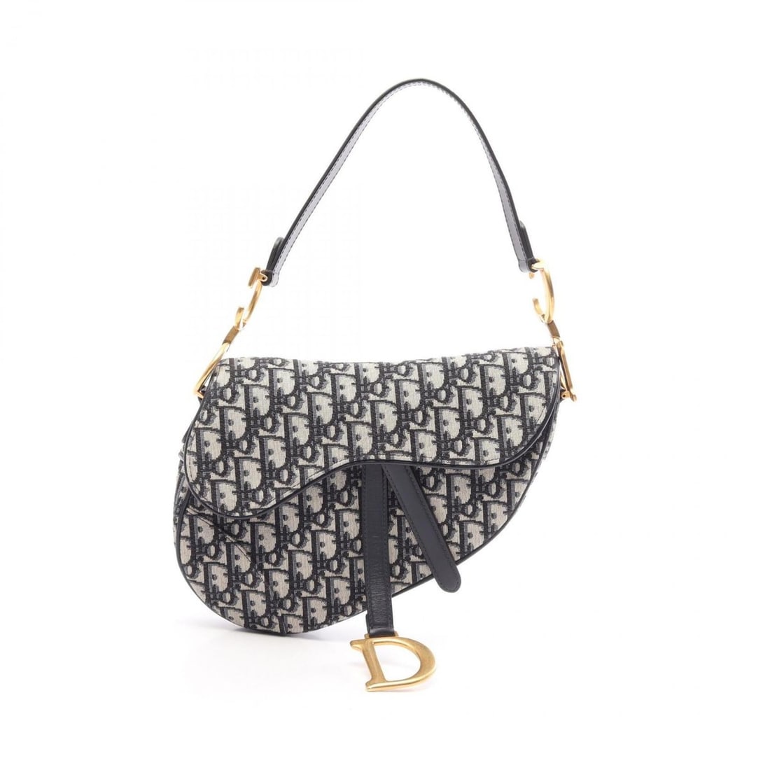 Christian Dior Dior SADDLE Saddle Bag Oblique Handbag, Canvas and Leather, Women's, Navy, Beige,: --- Catalog ---Category: SizeSize (HxWxD): 18cm x 23.5cm x 3cm / 7.08'' x 9.25'' x 1.18''Category: DesignType: HandbagColor: Beige, Black, NavyGender: WomenMaterial: Canvas , Leather Category: General