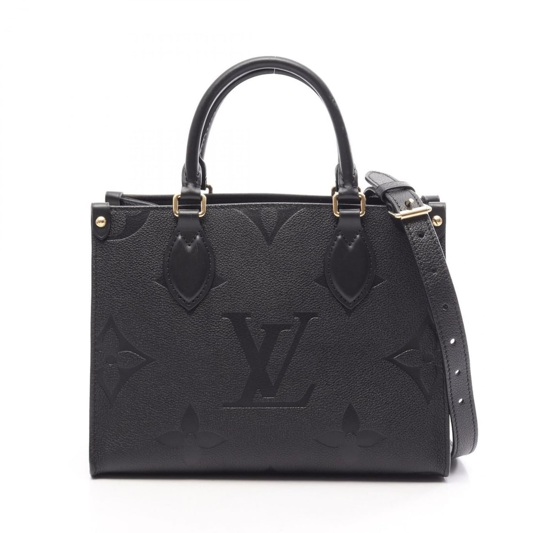 Louis Vuitton OnTheGo PM 2-Way Handbag, Leather, Monogram Empreinte, Women's, Black, M45653: --- Catalog ---Category: SizeSize (HxWxD): 19cm x 24.5cm x 10.5cm / 7.48'' x 9.64'' x 4.13''Category: DesignType: HandbagColor: Black, NoirGender: WomenMaterial: Monogram Empreinte Category: GeneralMP