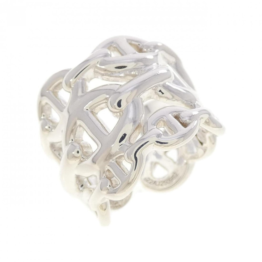 Hermes Hermès Chaine d'Ancre Enchainée Ring: --- Catalog ---Category: SizeJP Size: 10.5US Size: 5.5Category: DesignColor: SilverGender: WomenMaterial: Silver 925Category: GeneralMPN: H109506BBrand: Hermes--- Item List ---Section: ConditionRankin