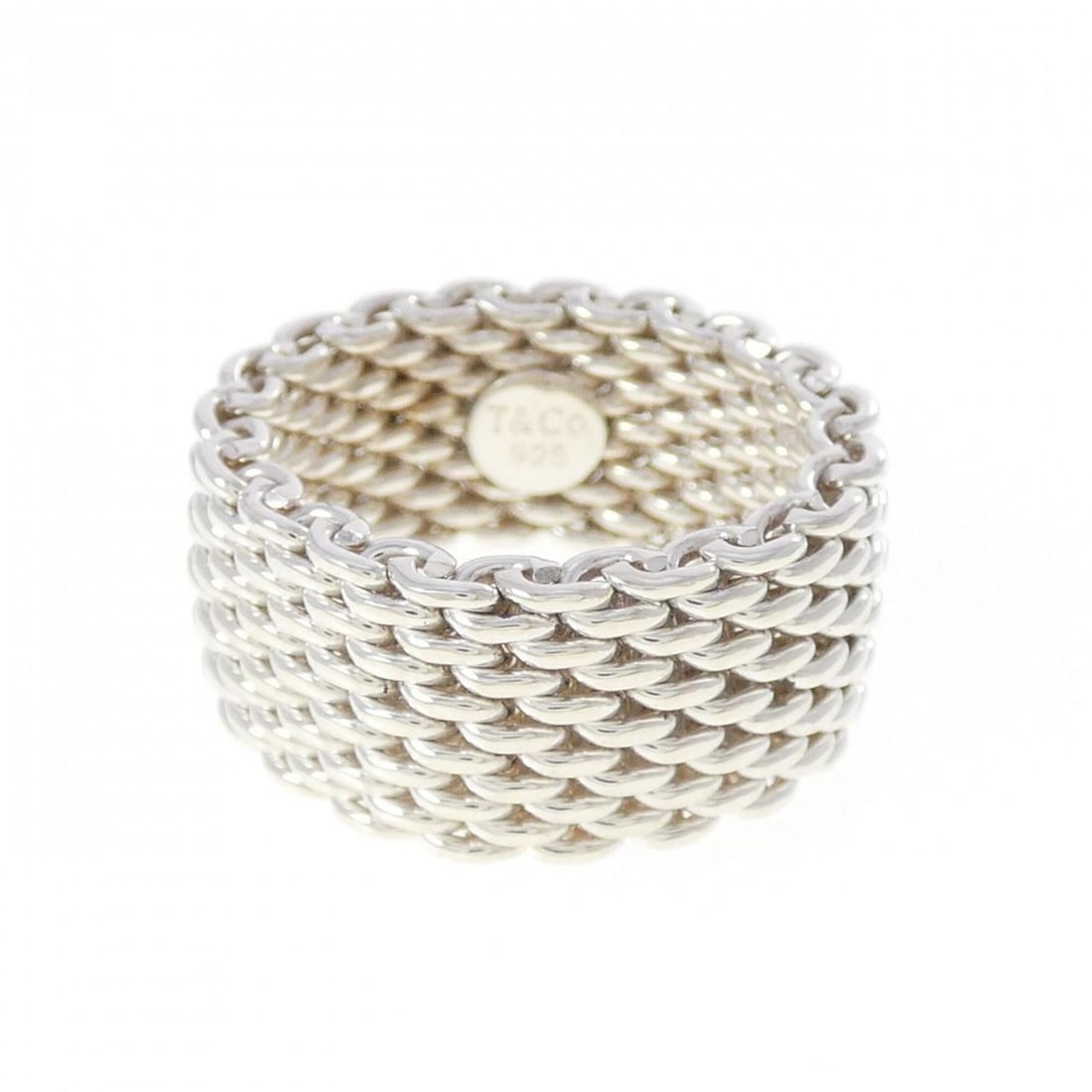 Tiffany Somerset Ring: --- Catalog ---Category: SizeJP Size: 9.5US Size: 5Category: DesignType: Band ringGender: WomenMaterial: Silver 925Category: GeneralBrand: Tiffany--- Item List ---Section: ConditionRanking: Rank SA