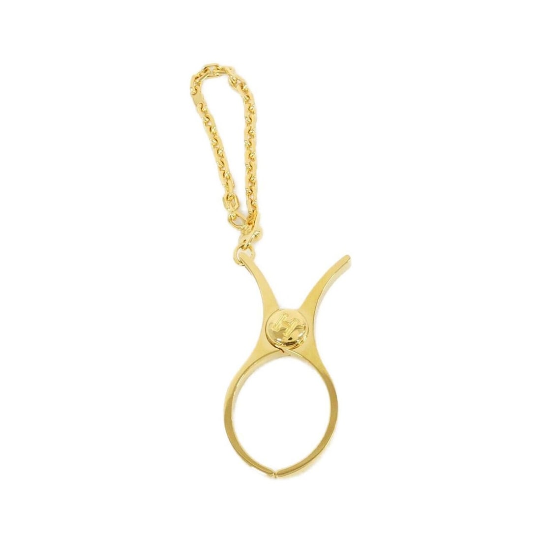 Hermes Philou Glove Holder 000833G: --- Catalog ---Category: SizeChain/Strap Length: 13cm / 5.11''Category: DesignColor: GoldGender: Women,MenCategory: GeneralMPN: 000833GBrand: Hermes--- Item List ---Section: ConditionRanking: Rank A U