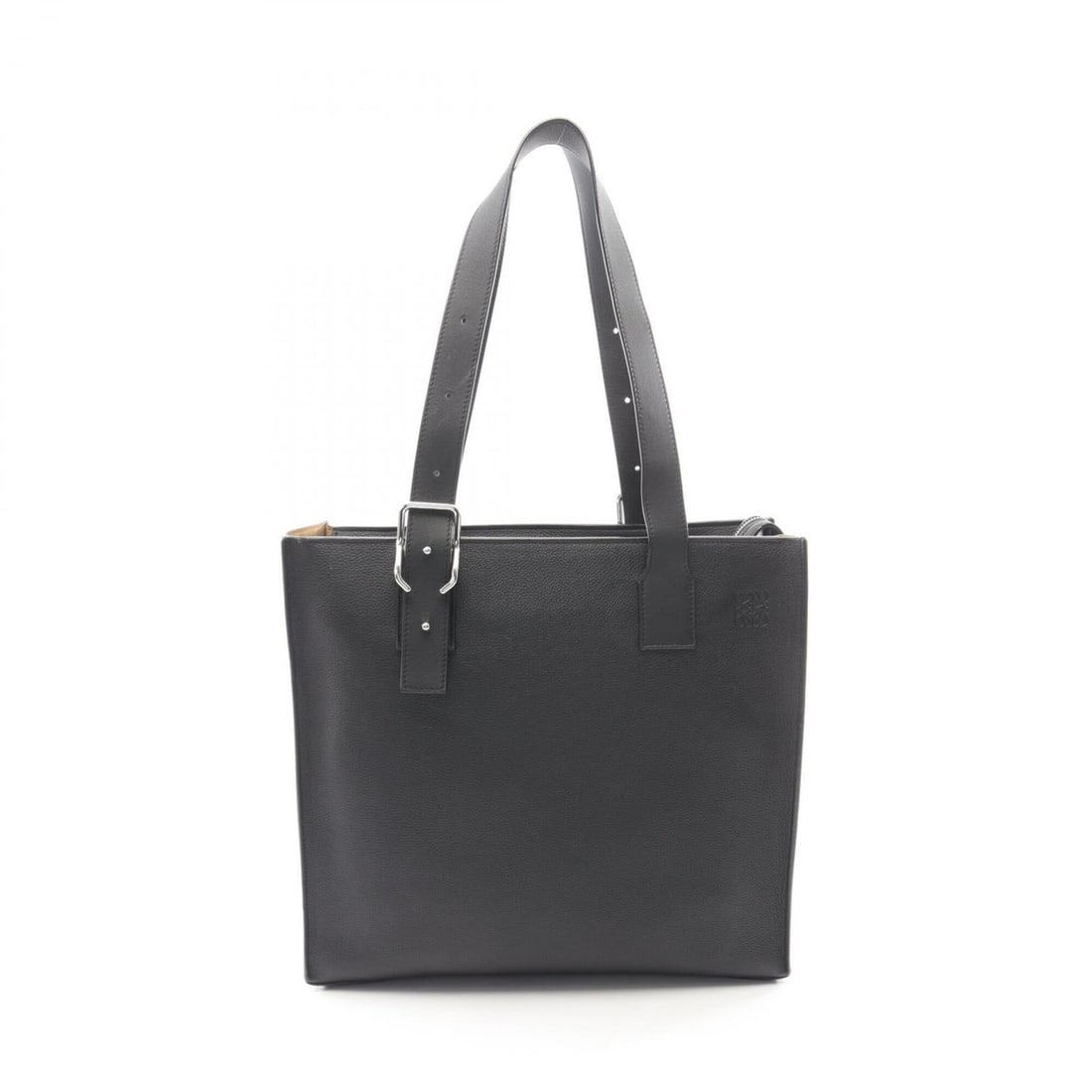 Loewe LOEWE Buckle Horizontal Anagram Tote Bag Handbag Leather Men's Black: --- Catalog ---Category: SizeSize (HxWxD): 32cm x 36cm x 9cm / 12.59'' x 14.17'' x 3.54''Category: DesignType: Handbag, Tote bagColor: BlackGender: MenMaterial: Leather Category: GeneralBrand: Loewe--