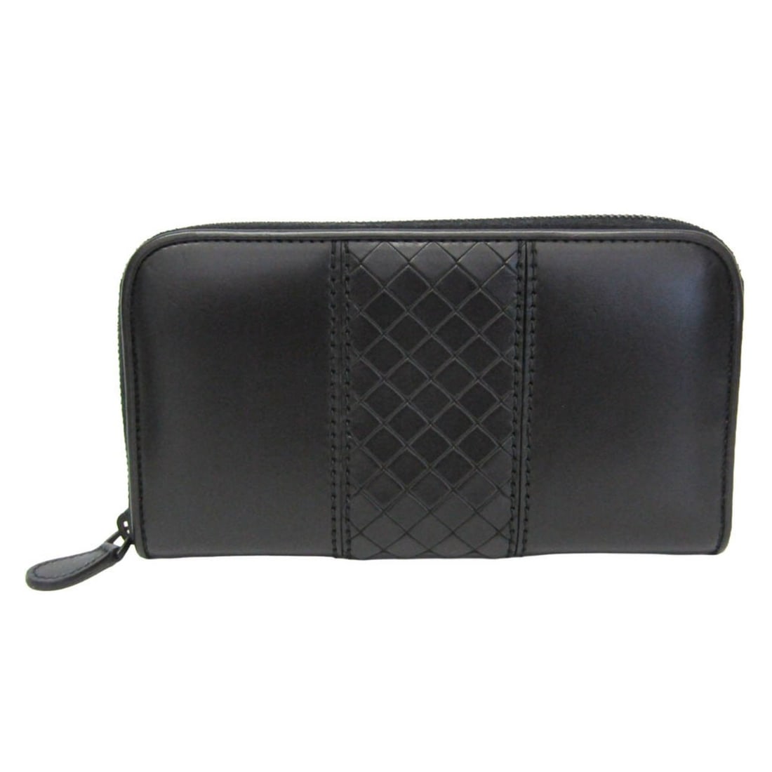 Bottega Veneta Intrecciomirage Round Zipper Men,Women Leather Long Wallet (bi-fold) Black: --- Catalog ---Category: SizeSize (HxWxD): 11cm x 19cm x 2.5cm / 4.33'' x 7.48'' x 0.98''Category: DesignType: Long wallet (bi-fold)Color: BlackGender: Men,WomenClosure: ZipperMaterial: Leather Inner 