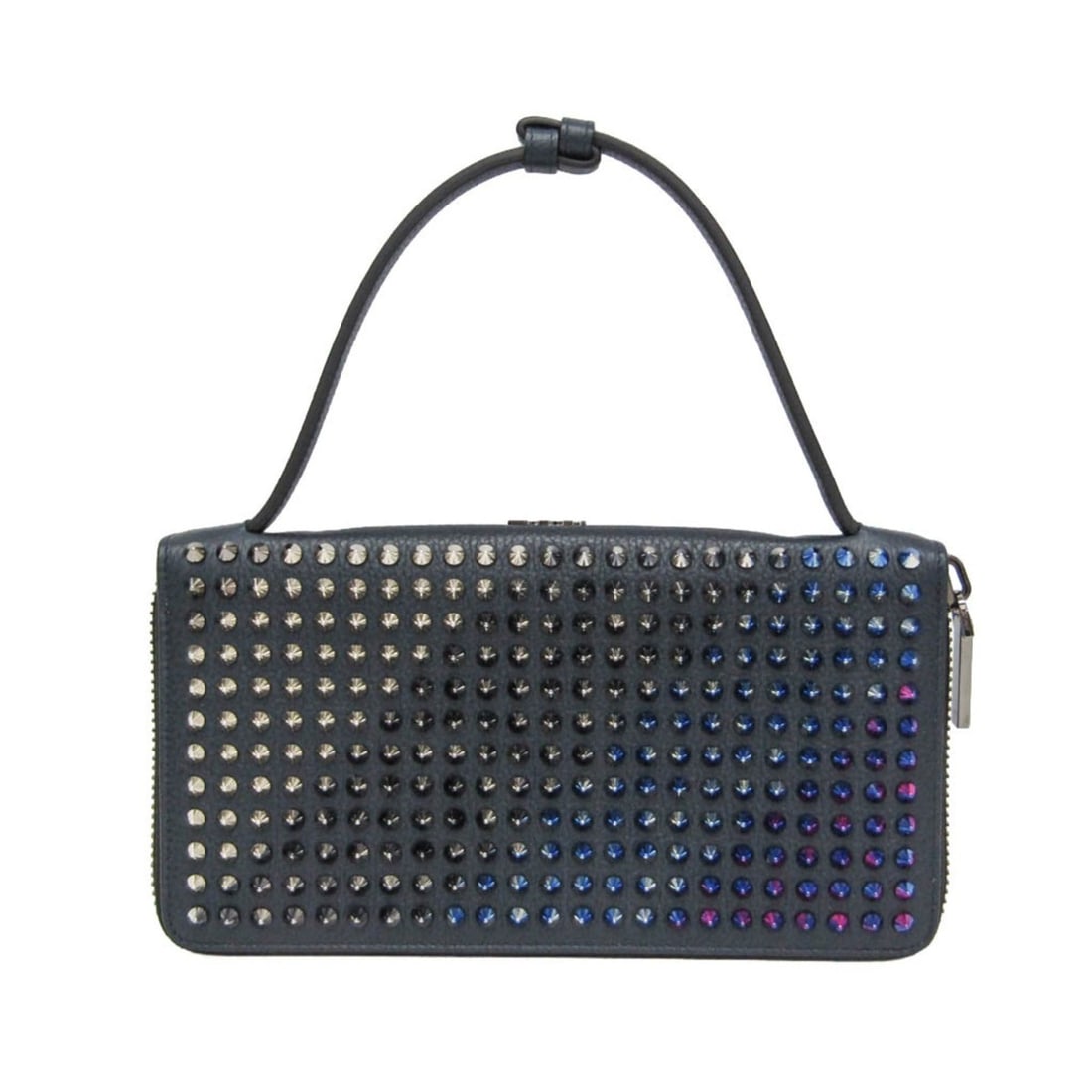 Christian Louboutin Panettone Spikes XL 3175209 Men,Women Calfskin Long Wallet (bi-fold) Navy: --- Catalog ---Category: SizeWeight: 500g / 1.1lb.Size (HxWxD): 13cm x 24cm x 2cm / 5.11'' x 9.44'' x 0.78''Strap / Chain Length: 32cm / 12.59''Category: DesignType: Long wallet (bi-fold)Color: NavyGe