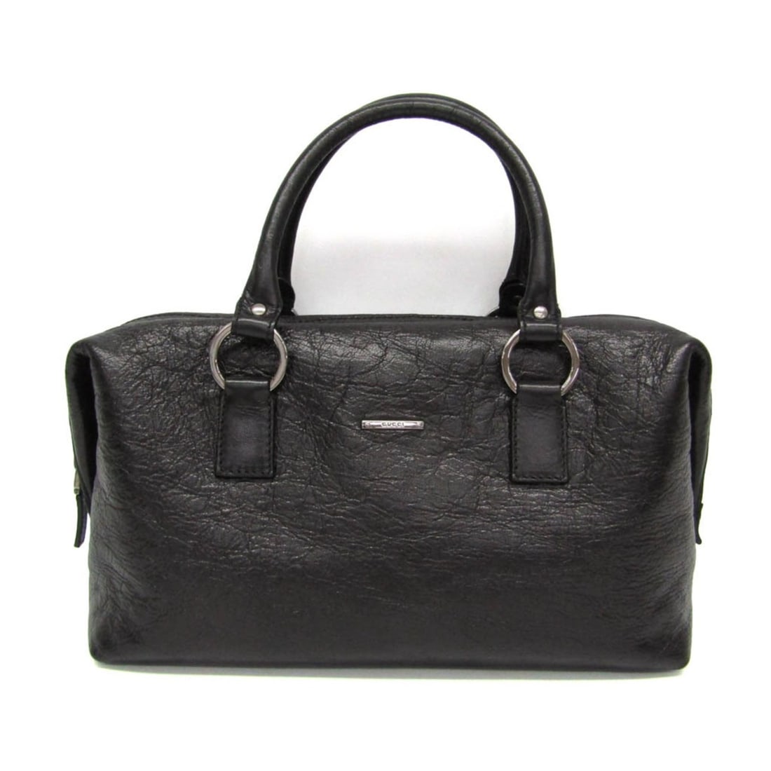 Gucci Mini Boston Bag 113009 Women's Leather Handbag Black: --- Catalog ---Category: SizeHandle Drop: 12.00cm / 4.72''Size (HxWxD): 18cm x 29.5cm x 10cm / 7.08'' x 11.61'' x 3.93''Handle Length: 36cm / 14.17''Category: DesignType: HandbagColor: BlackGender: Wo