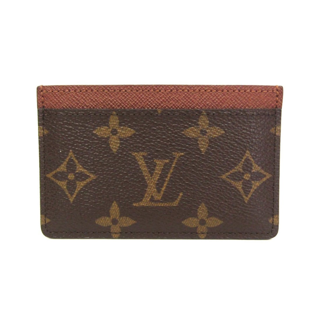 Louis Vuitton Monogram Simple Card Case M61733 Monogram Card Case Brown (1 of 9)