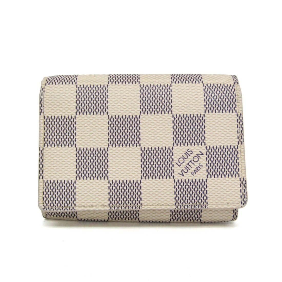 Louis Vuitton Damier Azur Business Card Case N61746 Damier Azur Business Card Case Off-white: --- Catalog ---Category: DesignType: Business card caseColor: Off-whiteGender: Men,WomenClosure: FlapMaterial: Damier Azur Inner Pocket: Card holder 1, Open pocket 2Category: GeneralLine: Damier AzurB