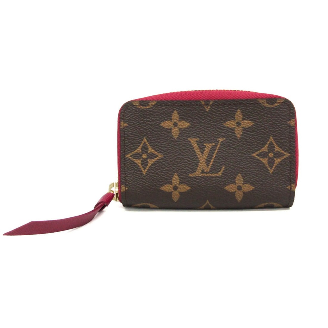 Louis Vuitton Monogram Zippy Card Case M61299 Monogram Card Case Brown,Fuchsia (1 of 10)