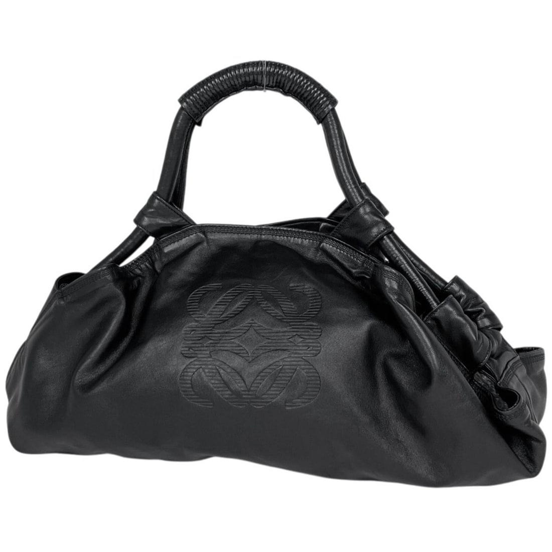Loewe Nappa Aire Handbag, Anagram Leather, Black, Women's: --- Catalog ---Category: SizeSize (HxWxD): 20cm x 50cm x 15cm / 7.87'' x 19.68'' x 5.9''Category: DesignType: HandbagColor: BlackGender: WomenMaterial: Leather Category: GeneralBrand: Loewe--- Item Li