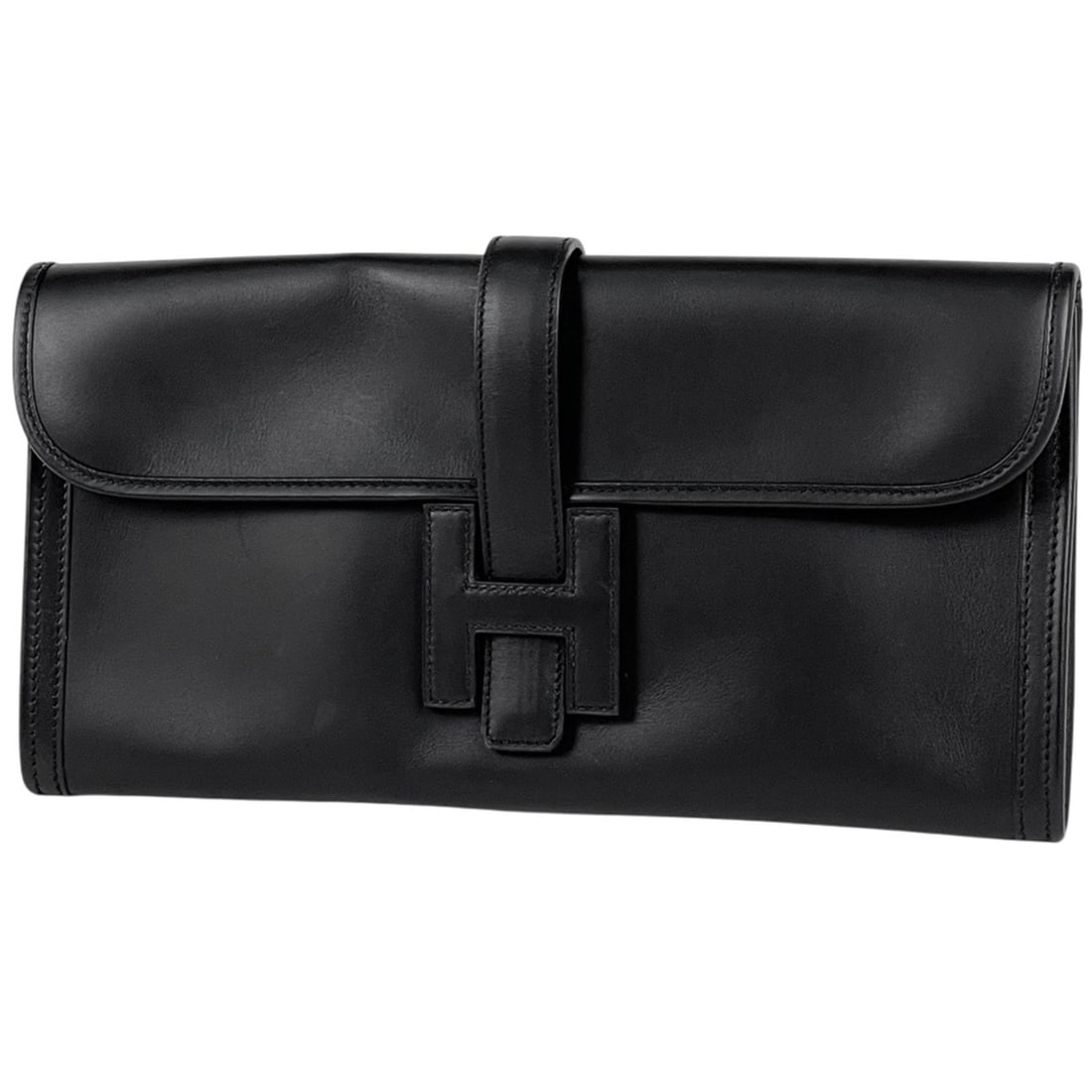 Hermes Jige Elan Clutch Bag Swift Leather Black ?K Women's: --- Catalog ---Category: SizeSize (HxWxD): 15cm x 29cm x 2.5cm / 5.9'' x 11.41'' x 0.98''Category: DesignType: Clutch bagColor: BlackGender: WomenMaterial: Swift leather Category: GeneralBrand: Hermes