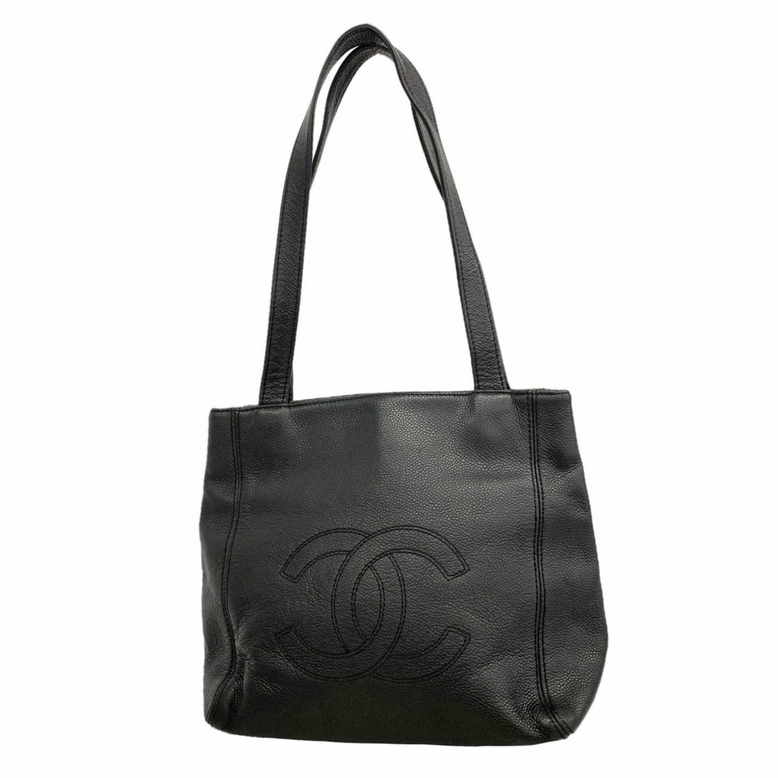 Chanel Tote Bag, Caviar Leather, Black, Women's, P3196121: --- Catalog ---Category: SizeSize (HxWxD): 24cm x 23.5cm x 12.5cm / 9.44'' x 9.25'' x 4.92''Category: DesignType: Tote bagColor: BlackGender: WomenMaterial: Grained Calfskin Hardware Color: GoldCatego