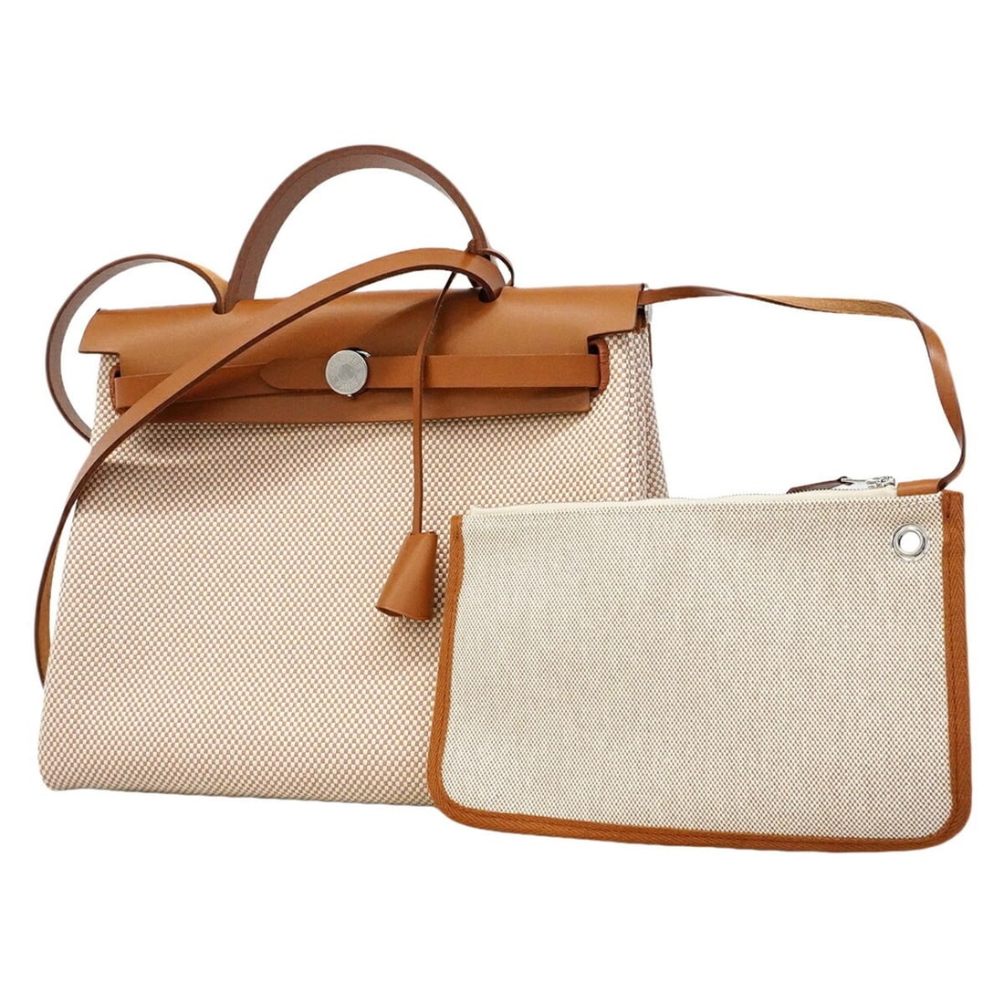 Hermes Herbag Zip PM Toile GM Gold G Stamp 2-way bag for women P3142715: --- Catalog ---Category: SizeSize (HxWxD): 24.5cm x 30cm x 11cm / 9.64'' x 11.81'' x 4.33''Category: DesignType: HandbagColor: GoldGender: WomenHardware Color: SilverCategory: GeneralBrand: Hermes--- 