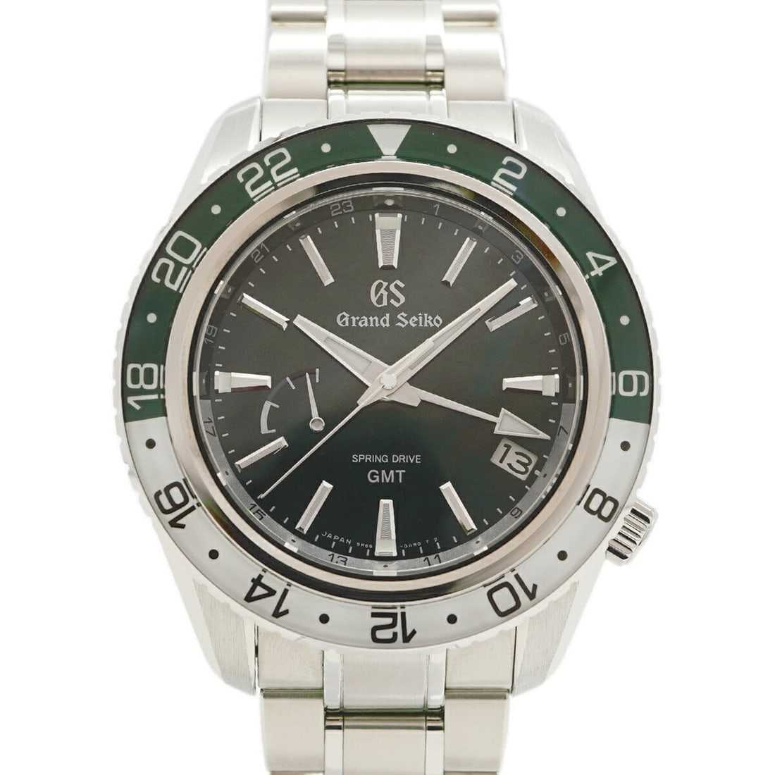 Seiko Grand Sport Collection GMT SBGE295 9R66-0BK0 Green Dial Men's Watch: --- Catalog ---Category: SizeWrist Size: 18.5cm / 7.28''Case Diameter: 44mm / 1.73''Category: DesignType: WristwatchGender: MenColor (Dial): GreenMaterial (Band): Stainless steelCategory: GeneralMPN: 