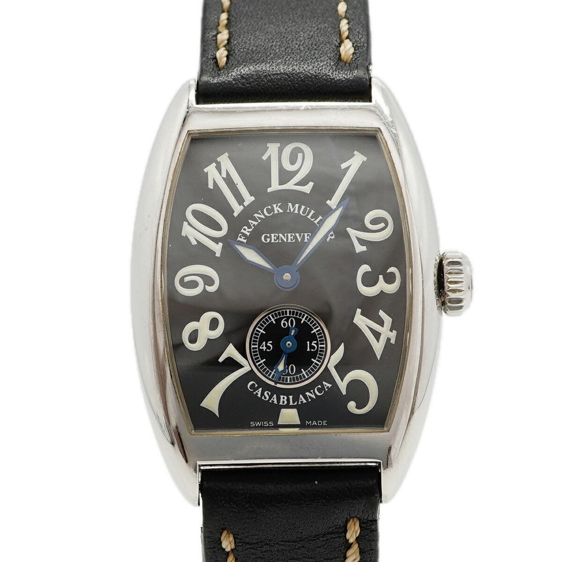Franck Muller Casablanca Small Seconds 1750S6 Black Dial Women's Watch: --- Catalog ---Category: SizeWrist Size: 17cm / 6.69''Case Diameter: 25mm / 0.98''Category: DesignType: WristwatchGender: WomenColor (Dial): BlackMaterial (Band): LeatherCategory: GeneralMPN: 1750S6Br