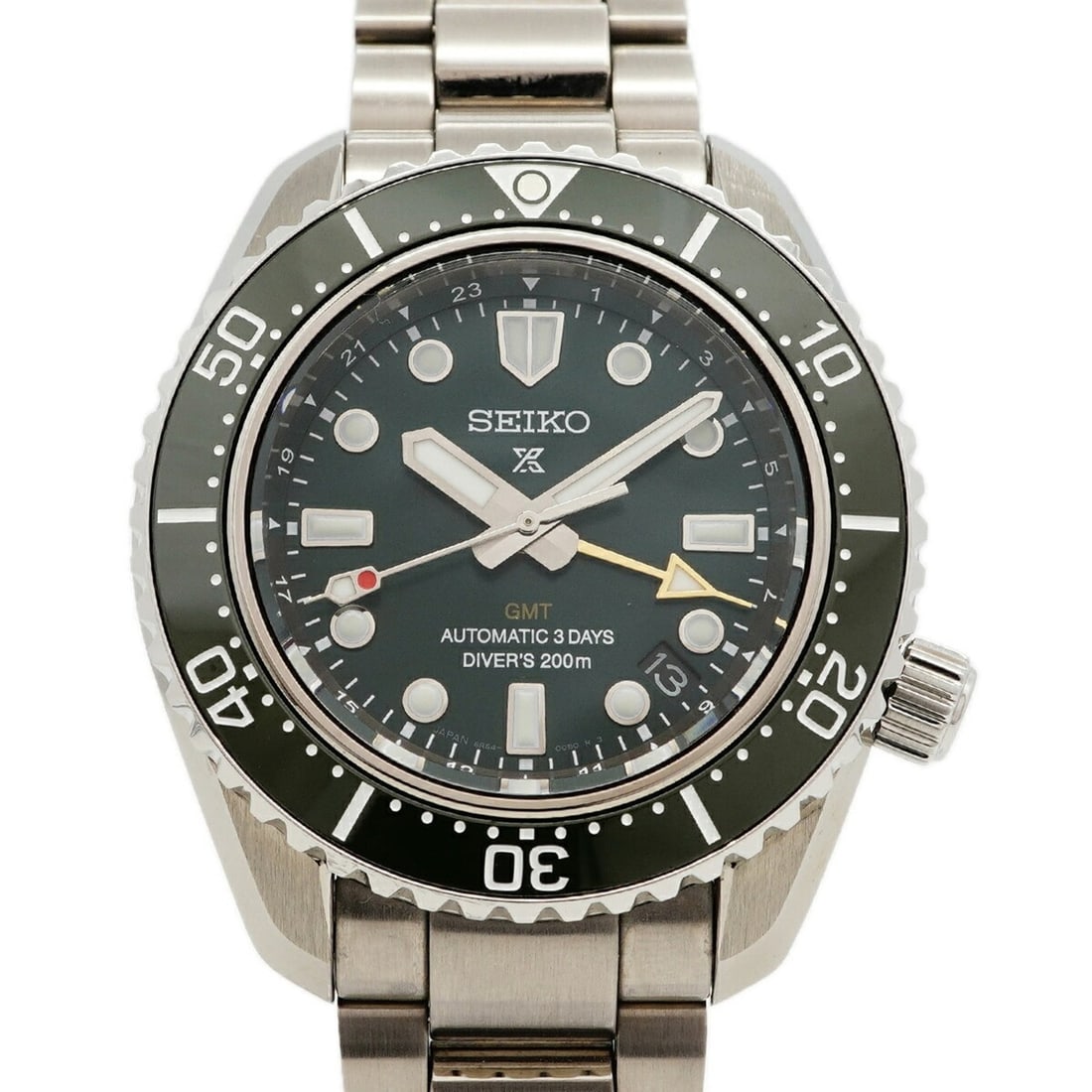 Seiko Prospex SBEJ009 6R54-00D0 Green Dial Men's Watch: --- Catalog ---Category: SizeWrist Size: 18cm / 7.08''Case Diameter: 42mm / 1.65''Category: DesignType: WristwatchGender: MenColor (Dial): GreenMaterial (Band): Stainless steelCategory: GeneralMPN: SB
