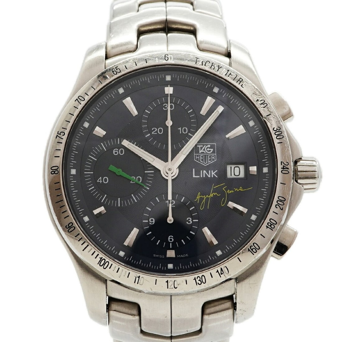 TAG Heuer Link Ayrton Senna Limited Edition CJF2113 Blue Dial Men's Watch: --- Catalog ---Category: SizeWrist Size: 17cm / 6.69''Case Diameter: 41.2mm / 1.62''Category: DesignType: WristwatchGender: MenColor (Dial): BlueMaterial (Band): Stainless steelCategory: GeneralMPN: C