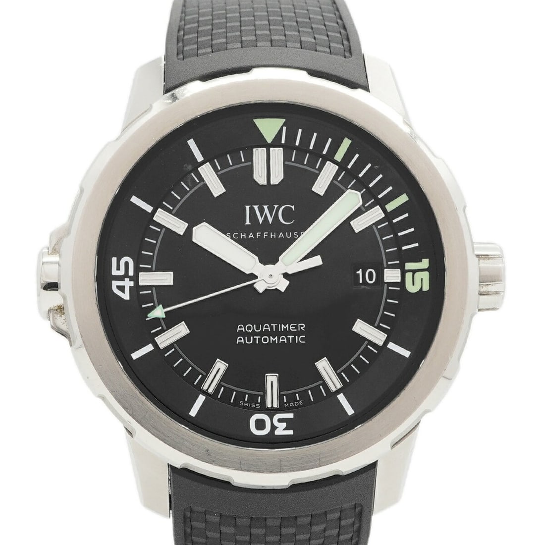 IWC Schaffhausen Aquatimer IW329002 Black Dial Men's Watch (1 of 10)