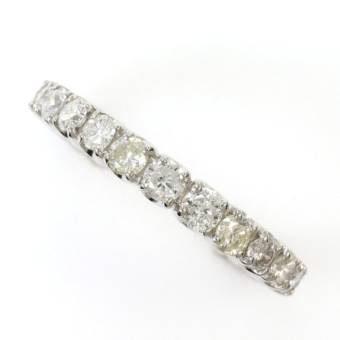 PT900 Platinum Ring with 1.00ct Diamond, Total Weight 3.7g, Jewelry: --- Catalog ---Category: SizeWidth: 3mm / 0.12''Weight: 3.7g / 0.13oz.JP Size: 10US Size: 5.5Category: DesignType: Band ringColor: PlatinumMetal: PlatinumStone: DiamondGender: WomenMaterial: Platinum 