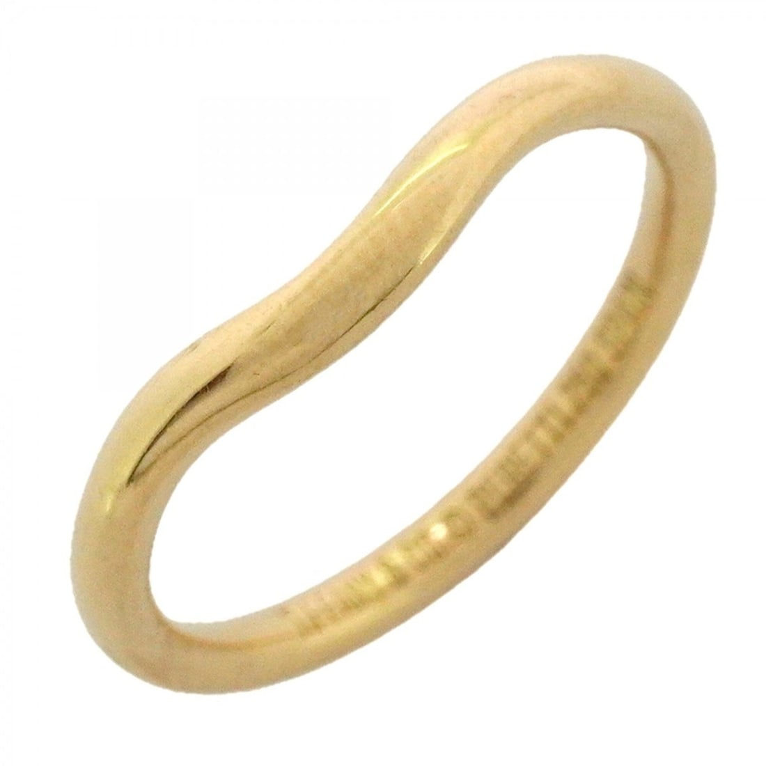 Tiffany & Co. Curved Band Ring, 18K Yellow Gold, Size 9, Women's: --- Catalog ---Category: SizeJP Size: 9US Size: 5Category: DesignType: Band ringGender: WomenMaterial: Yellow gold (18K)Category: GeneralBrand: Tiffany--- Item List ---Section: ConditionRanking: Rank 