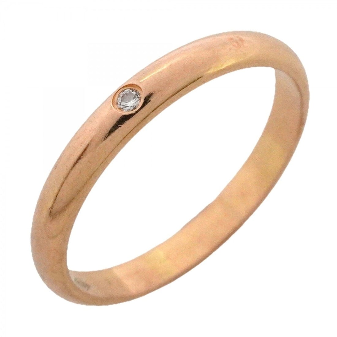 Cartier Classic Ring, 1PD (18K Pink Gold) with Diamond, Size 54, Ladies' Ring: --- Catalog ---Category: SizeUS Size: 7Brand Size: 54Category: DesignType: Band ringStone: DiamondGender: WomenMaterial: Pink gold (18K)Category: GeneralBrand: Cartier--- Item List ---Section: Conditi