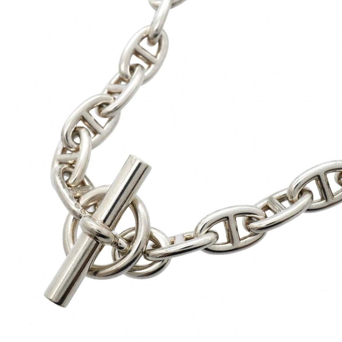 Hermes Chaine d'Ancre Necklace MM 36 links Sterling Silver 925 Women's: --- Catalog ---Category: SizeNeck Circumference: 45 cm / 17.71''Category: DesignGender: WomenMaterial: Silver 925Necklace Type: NecklaceCategory: GeneralBrand: Hermes--- Item List ---Section: Conditio
