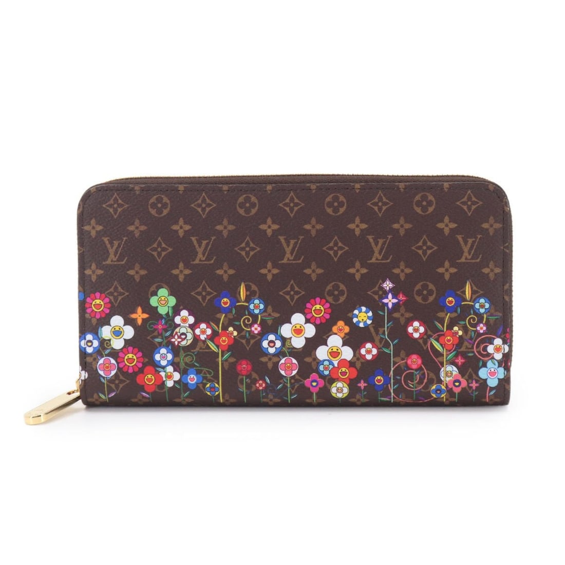 Louis Vuitton LV x™ Zippy Wallet Round Long Monogram Multicolor Takashi Murakami M14162 RFID: --- Catalog ---Category: SizeSize (HxWxD): 10.5cm x 19.5cm x 2.5cm / 4.13'' x 7.67'' x 0.98''Category: DesignType: Long wallet (bi-fold)Color: Monogram, Multi-colorGender: WomenMaterial: Monogram , Ca
