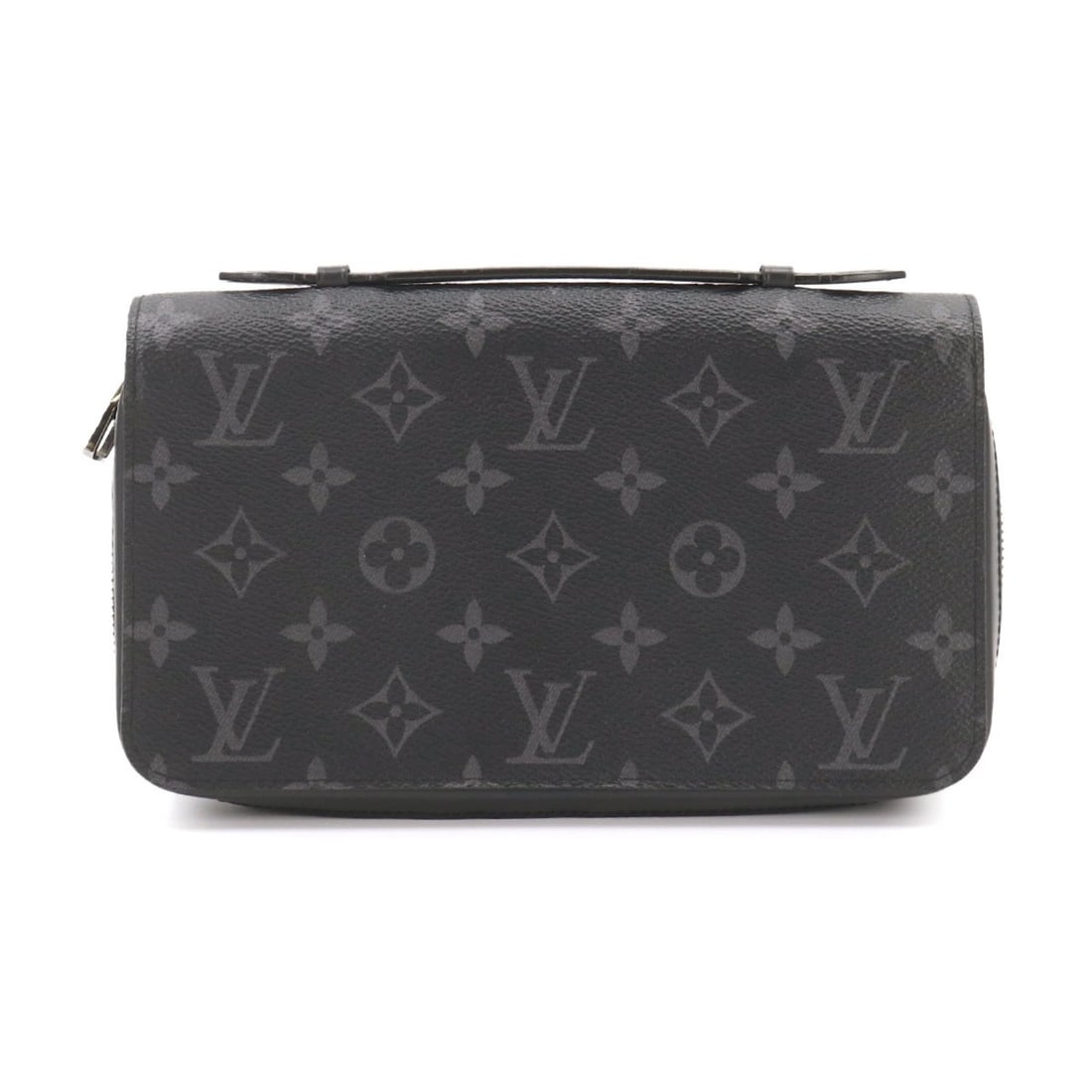 Louis Vuitton Monogram Eclipse Zippy XL Round Long Wallet M61698 Black (1 of 10)