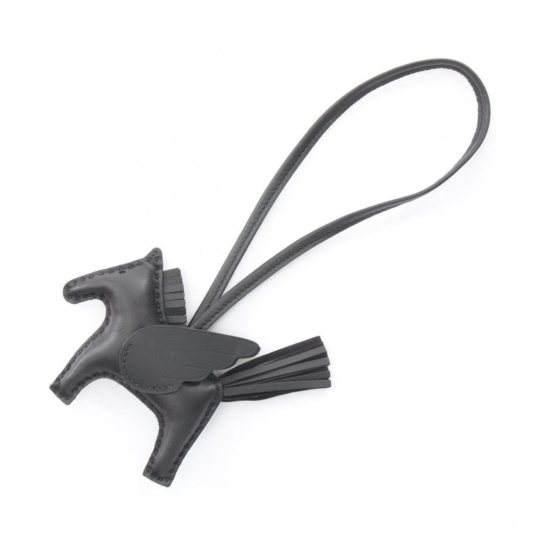Hermes Rodeo Pegasus PM So Black Charm Accessory Agneau Milo Veau Swift Leather Women's: --- Catalog ---Category: DesignType: Handbag charmColor: BlackGender: Women,MenMaterial: Agneau Milo, Swift leatherCategory: GeneralBrand: Hermes--- Item List ---Section: ConditionRanking: Rank NS Nev