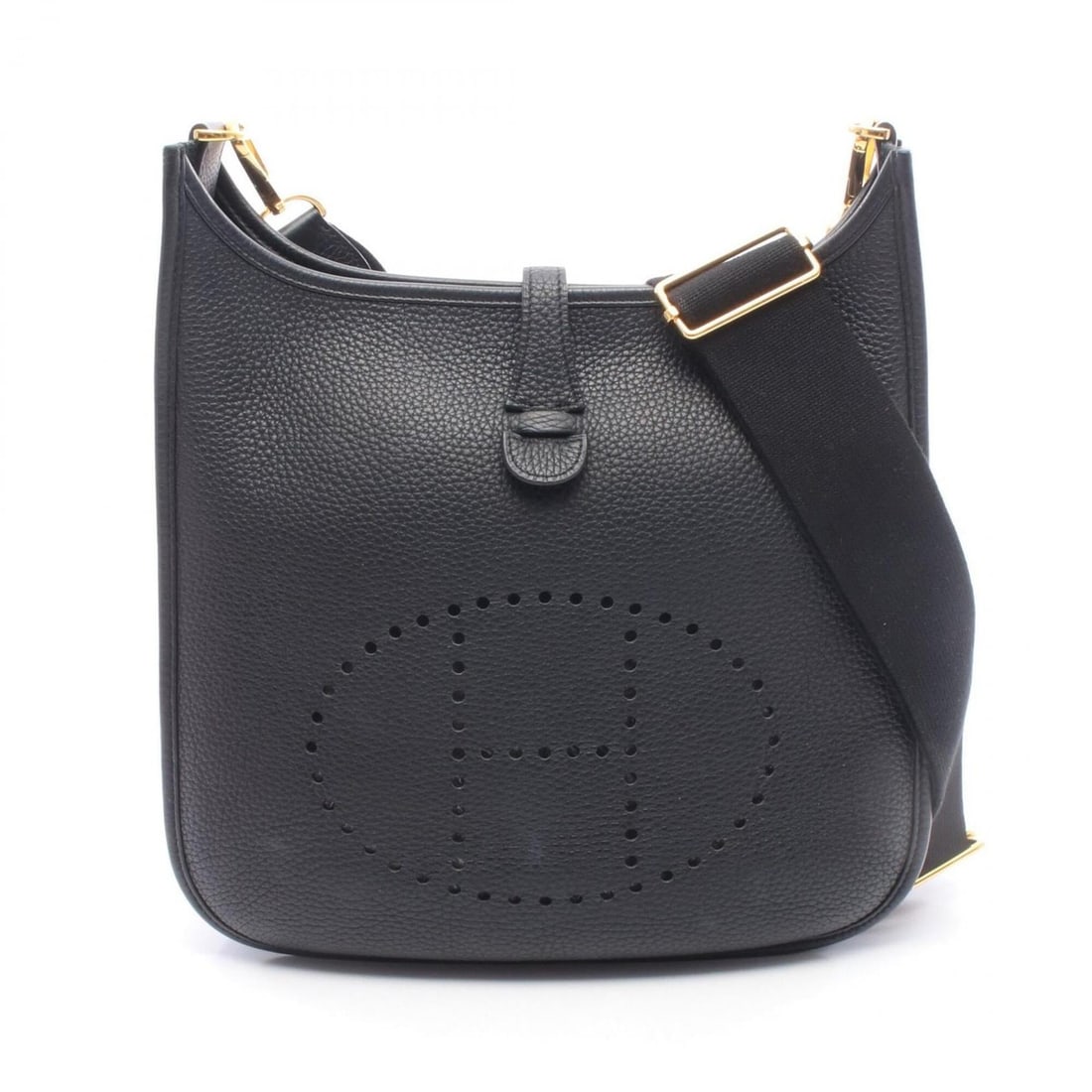 Hermes Evelyne 3 Trois PM Shoulder Bag Handbag Leather Taurillon Clemence Women's Black 056277CC: --- Catalog ---Category: SizeSize (HxWxD): 26.5cm x 28cm x 7cm / 10.43'' x 11.02'' x 2.75''Category: DesignType: Handbag, Shoulder bagColor: BlackGender: WomenMaterial: Taurillon clemence leather Cate