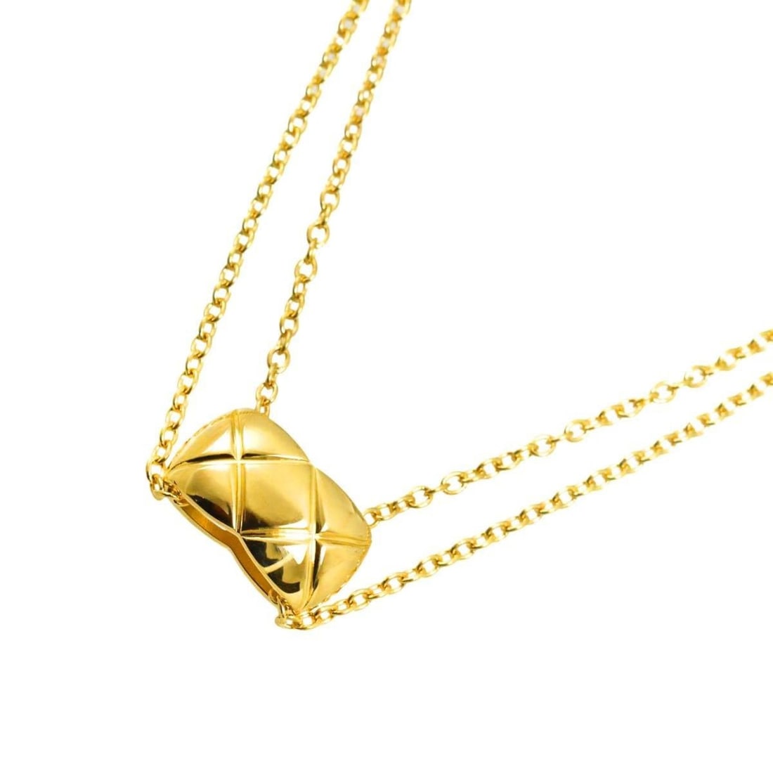 Chanel Coco Crush Necklace, 40cm, 18K Yellow Gold (750): --- Catalog ---Category: SizeWeight: 6.8g / 0.23oz.Pendant Size: 7.7mm x 13.6mm / 0.3'' x 0.53''Neck Circumference: 40 cm / 15.74''Category: DesignColor: YellowMetal: GoldGender: WomenMetal Purity: 18