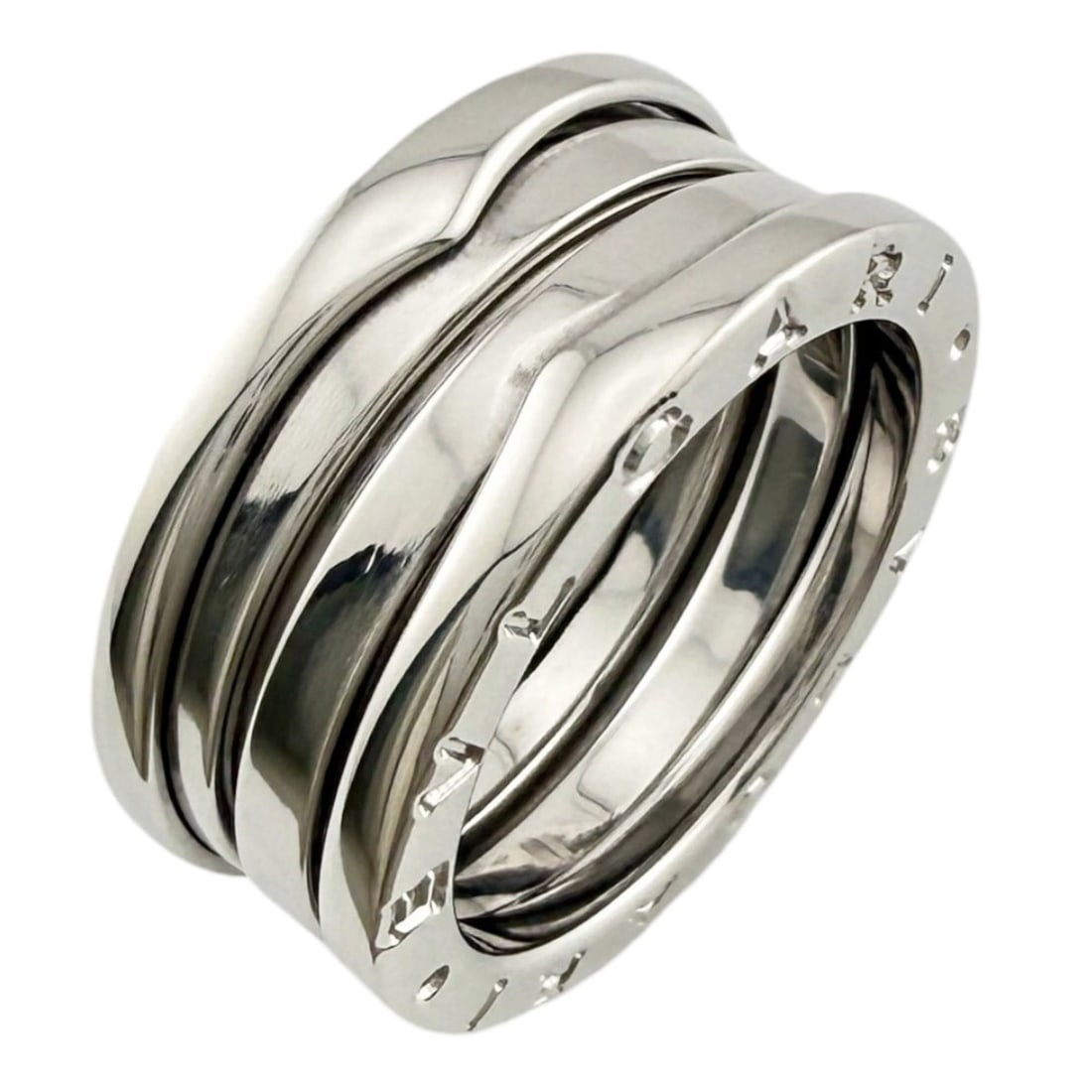 Bulgari B.zero1 3-band ring, 1, 18K white gold, women's BVLGARI: --- Catalog ---Category: SizeJP Size: 11.5US Size: 6Category: DesignType: Band ringColor: SilverGender: WomenMaterial: White gold (18K)Category: GeneralBrand: Bvlgari--- Item List ---Section: Conditio