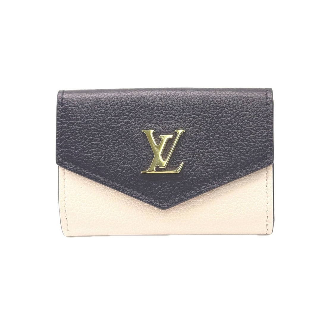 LOUIS VUITTON Grain Calf Leather Portefeuille Lock Mini M80984 Tri-fold Wallet Beige Black Pink: --- Catalog ---Category: SizeSize (HxWxD): 6.5cm x 9.5cm x 2cm / 2.55'' x 3.74'' x 0.78''Category: DesignType: Wallet (tri-fold)Color: Beige, Black, PinkGender: WomenMaterial: Leather Leather/Fur Type