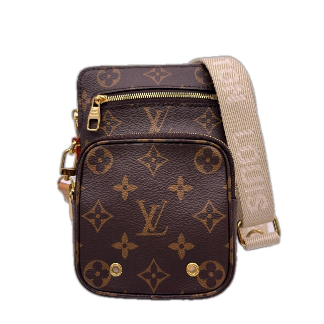 LOUIS VUITTON Monogram Utility Crossbody M80746 Shoulder Bag, Brown Beige, Women's (1 of 15)