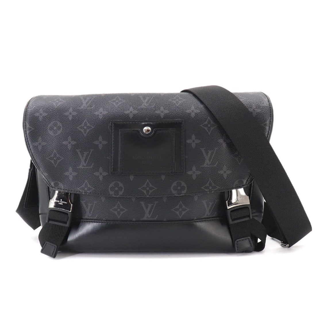 Louis Vuitton Voyage PM Monogram Eclipse Shoulder Handbag M40511 Messenger: --- Catalog ---Category: SizeWeight: 845g / 1.86lb.Size (HxWxD): 21cm x 28cm x 10cm / 8.26'' x 11.02'' x 3.93''Strap Length: 162cm / 63.77''Category: DesignType: Handbag, Messenger bag, Shoulder bagCo