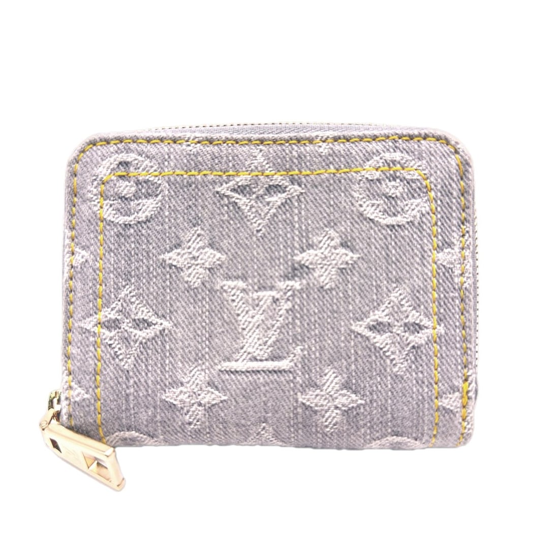 LOUIS VUITTON Monogram Denim Zippy Coin Purse Washed Grey M14277 Wallet/Coin Case Leather Women's: --- Catalog ---Category: SizeSize (HxWxD): 9cm x 11cm x 2cm / 3.54'' x 4.33'' x 0.78''Category: DesignType: Coin purse/coin caseColor: Gray, MonogramGender: Women,MenMaterial: Monogram Denim Category: