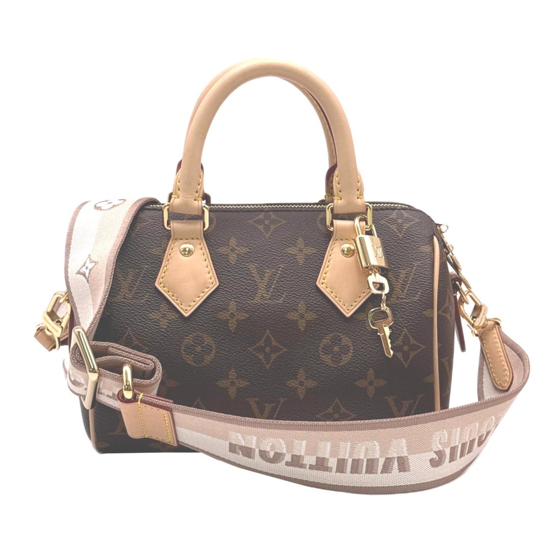LOUIS VUITTON Monogram Speedy Bandoulière 20 M46222 Handbag Brown Beige Leather Women's: --- Catalog ---Category: SizeSize (HxWxD): 13.5cm x 20.5cm x 12cm / 5.31'' x 8.07'' x 4.72''Strap Length: 119cm / 46.85''Handle Length: 23cm / 9.05''Category: DesignType: HandbagColor: Beige, BrownGen