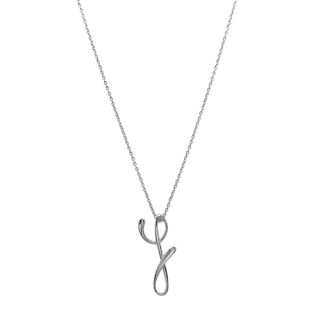 TIFFANY&Co. Tiffany & Co. Elsa Peretti Letter Initial Y Necklace SV925 Silver Women's: --- Catalog ---Category: SizePendant Size: 25mm x 10mm / 0.98'' x 0.39''Neck Circumference: 40 cm / 15.74''Category: DesignColor: SilverGender: WomenMaterial: Silver 925Necklace Type: NecklaceCategory