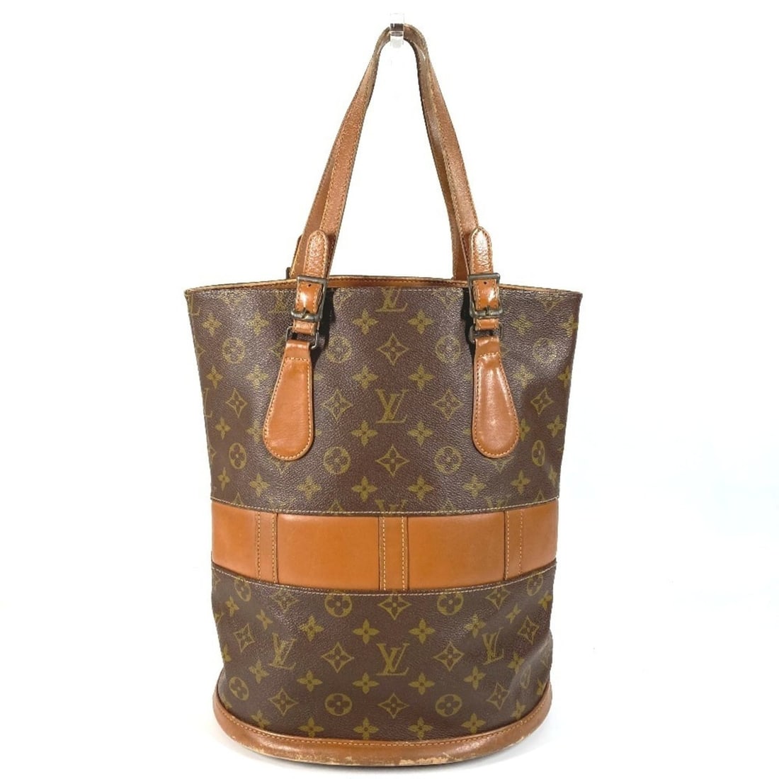 LOUIS VUITTON T42236 Monogram Bucket GM Bag USA Limited Edition Tote Handbag Canvas Women's Brown: --- Catalog ---Category: SizeSize (HxWxD): 34.5cm x 27.5cm x 19.5cm / 13.58'' x 10.82'' x 7.67''Category: DesignType: Handbag, Tote bagColor: Brown, Galle, MonogramGender: Men,WomenMaterial: Monogram 