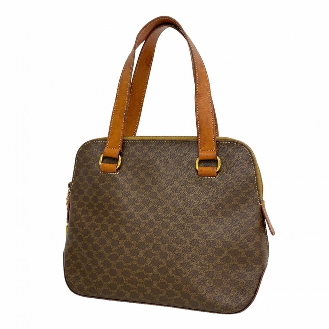Celine Macadam Tote Bag, Brown, Women's: --- Catalog ---Category: SizeSize (HxWxD): 22.5cm x 24.5cm x 10cm / 8.85'' x 9.64'' x 3.93''Category: DesignType: Tote bagColor: BrownGender: WomenMaterial: PVC Hardware Color: GoldCategory: GeneralBr