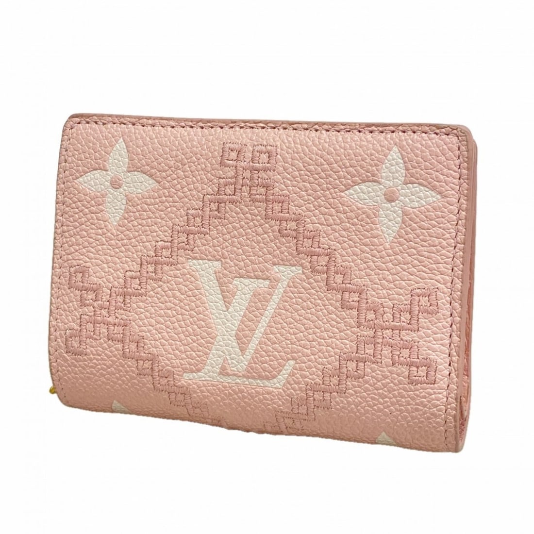 Louis Vuitton Monogram Empreinte Broderie Portefeuille Wallet M81212 Pink Women's: --- Catalog ---Category: SizeSize (HxWxD): 9cm x 11cm x 2cm / 3.54'' x 4.33'' x 0.78''Category: DesignType: Wallet (bi-fold)Color: PinkGender: WomenCategory: GeneralMPN: M81212Brand: Louis Vuitton--- 