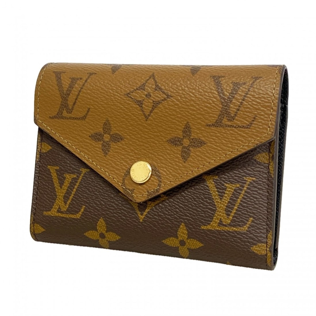 Louis Vuitton Tri-fold Wallet Monogram Reverse Portefeuille Victorine M81557 Brown Women's: --- Catalog ---Category: SizeSize (HxWxD): 9.5cm x 12cm x 2cm / 3.74'' x 4.72'' x 0.78''Category: DesignType: Wallet (tri-fold)Color: BrownGender: WomenCategory: GeneralMPN: M81557Brand: Louis Vuitton