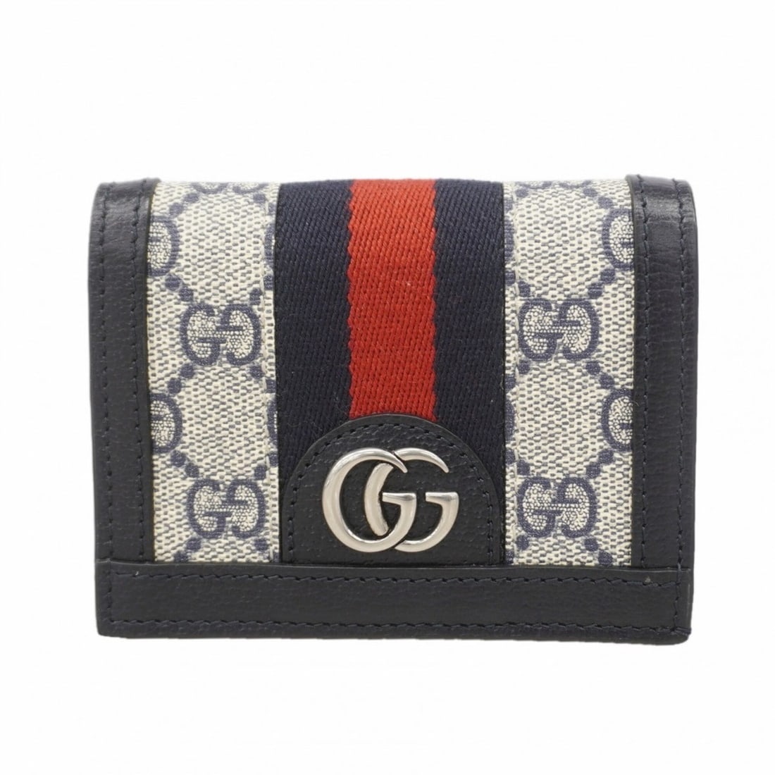 Gucci Ophidia Wallet 523155 Navy (Men's & Women's): --- Catalog ---Category: SizeSize (HxWxD): 8.5cm x 11cm x 2.5cm / 3.34'' x 4.33'' x 0.98''Category: DesignType: Wallet (bi-fold)Color: NavyGender: Men,WomenMaterial: PVC Category: GeneralMPN: 523155Br