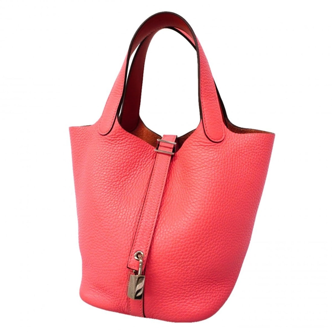 Hermes Picotin Lock Eclat PM handbag, Taurillon Clemence leather, Rose Azalee, Terre Batue, Y stamp, (1 of 10)