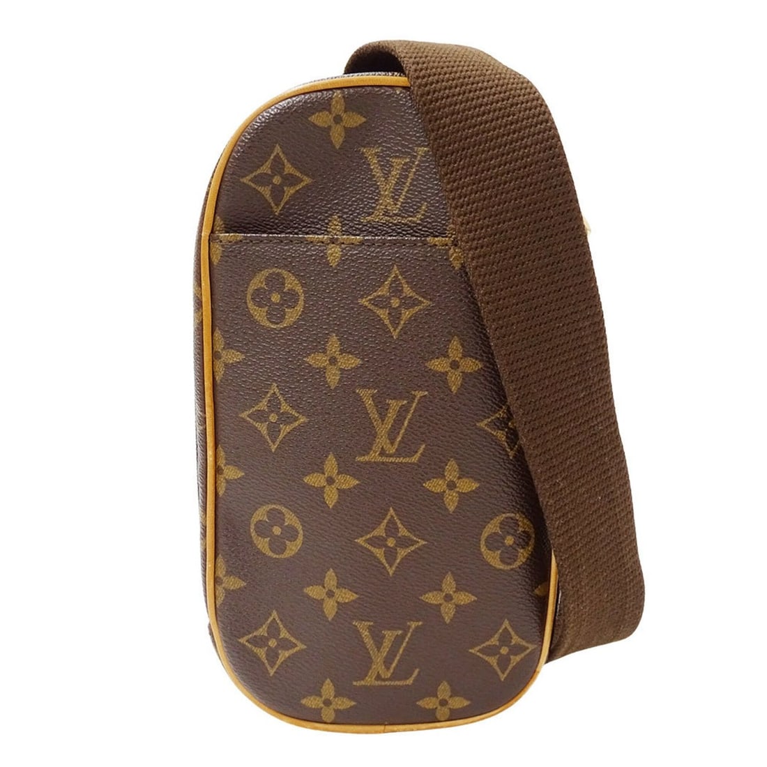 Louis Vuitton LOUIS VUITTON Men's Handbag, Brand Shoulder Bag, Monogram Canvas, Pochette Gange,: --- Catalog ---Category: SizeSize (HxWxD): 22.5cm x 12.5cm x 5cm / 8.85'' x 4.92'' x 1.96''Category: DesignType: Handbag, Pochette, Shoulder bagColor: Brown, Galle, MonogramGender: MenMaterial: Monogr