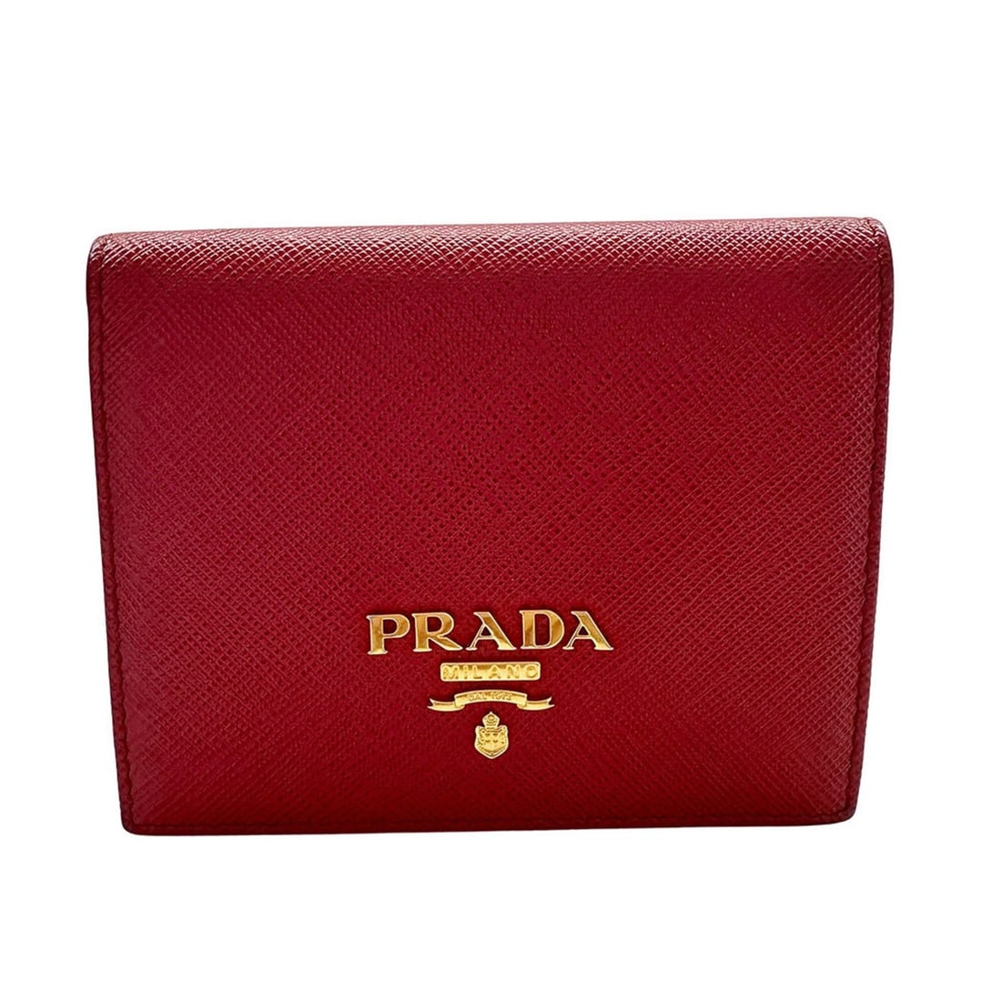 Prada PRADA Women's Wallet, Brand Wallet/Coin Purse, Saffiano Leather, Red, Coin Red: --- Catalog ---Category: SizeSize (HxWxD): 9cm x 11cm x 2cm / 3.54'' x 4.33'' x 0.78''Category: DesignType: Wallet (bi-fold)Color: Red colorGender: WomenMaterial: Saffiano Category: GeneralBrand: Prad