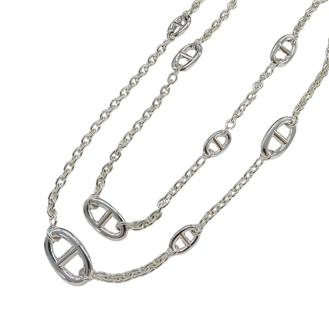 Hermes HERMES Chaine d'Ancre Farandole 80 Necklace, Women's, Brand, SV925 Silver, Long Jewelry: --- Catalog ---Category: SizeNeck Circumference: 78 cm / 30.7''Category: DesignColor: SilverGender: WomenMaterial: Silver 925Necklace Type: NecklaceCategory: GeneralBrand: HermesCountry of Origin: Fra