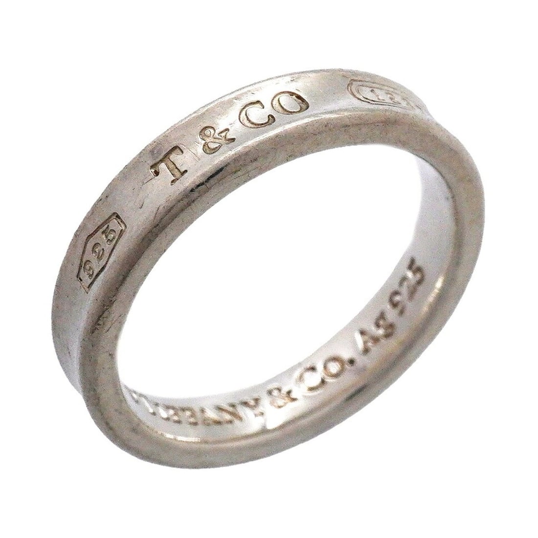 Tiffany & Co. Narrow Ring, Sterling Silver 925, Size 12.5 (Women's): --- Catalog ---Category: SizeJP Size: 12.5US Size: 6.5Category: DesignType: Band ringGender: WomenMaterial: Silver 925Category: GeneralBrand: Tiffany--- Item List ---Section: ConditionRanking: Rank AB