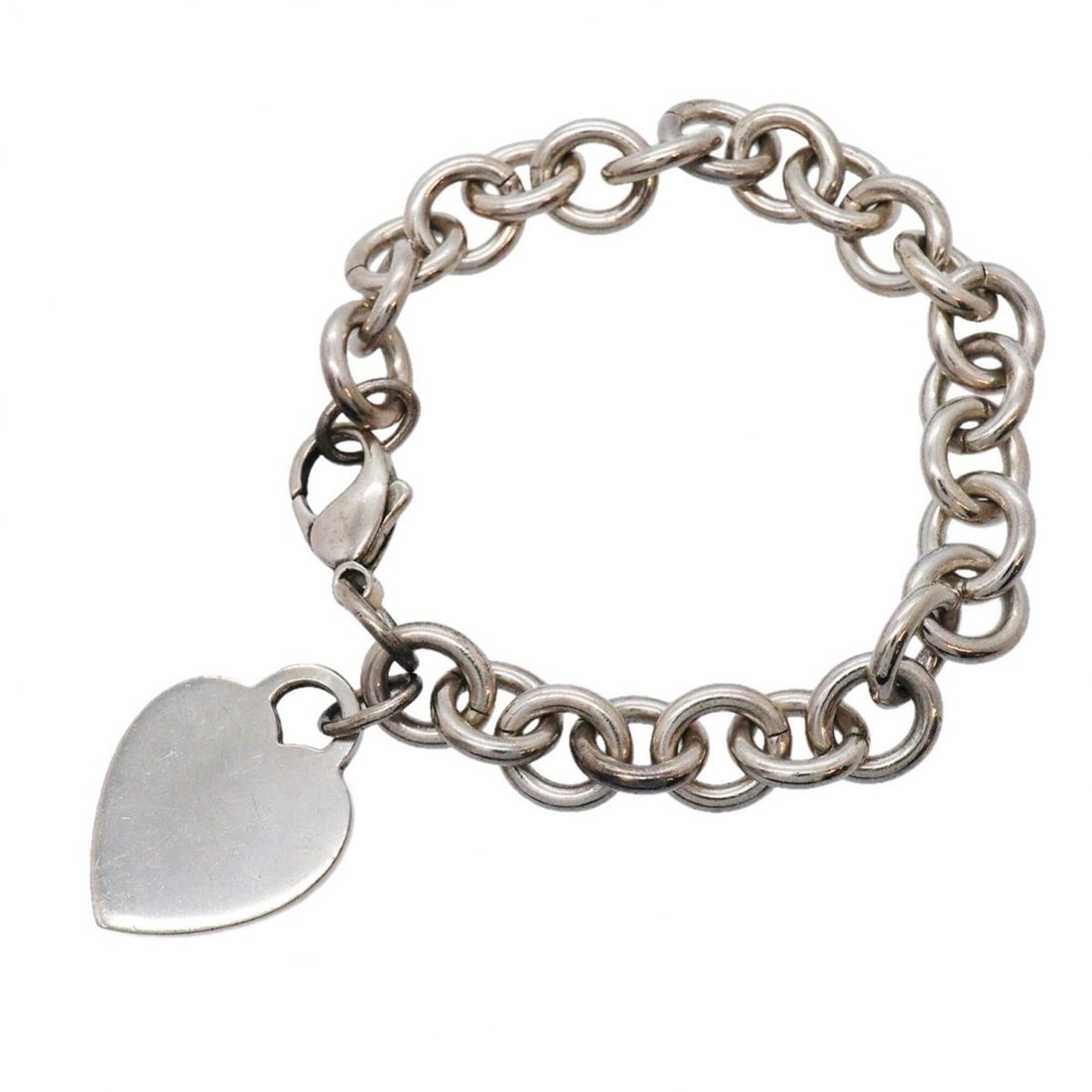 Tiffany & Co. Heart Tag Bracelet, Sterling Silver 925, Women's (1 of 8)