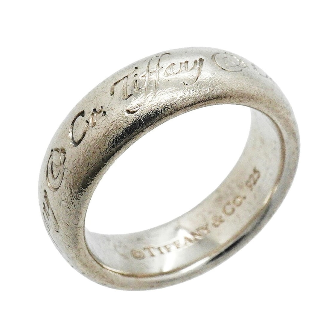 Tiffany & Co. Notes Ring, Sterling Silver 925, Size 9, Women's: --- Catalog ---Category: SizeJP Size: 9US Size: 5Category: DesignType: Band ringGender: WomenMaterial: Silver 925Category: GeneralBrand: Tiffany--- Item List ---Section: ConditionRanking: Rank AB Used