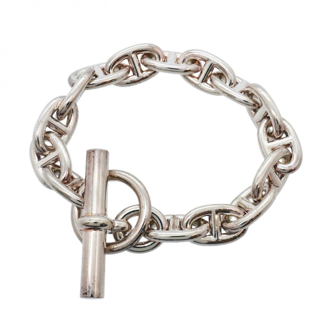 Hermes Chaine d'Ancre MM Bracelet, 15 links, Sterling Silver 925, Women's. (1 of 14)